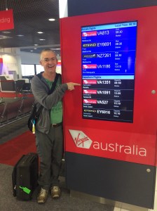 Dad ready for his flight